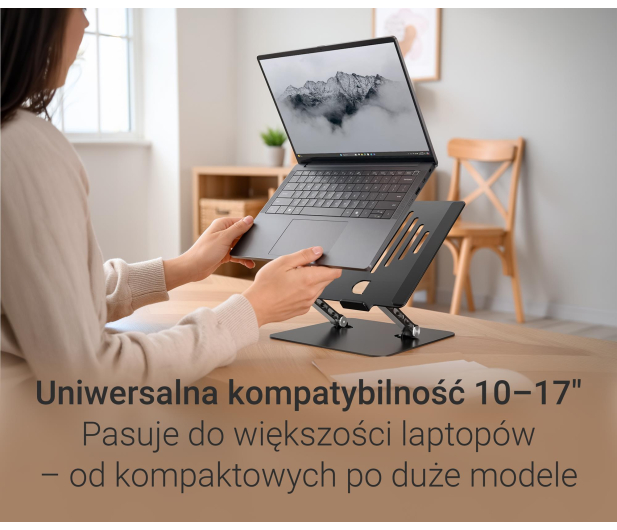 Silver Monkey Aluminiowa podstawka pod laptopa Ergo Fix - 1479558 - zdjęcie 6